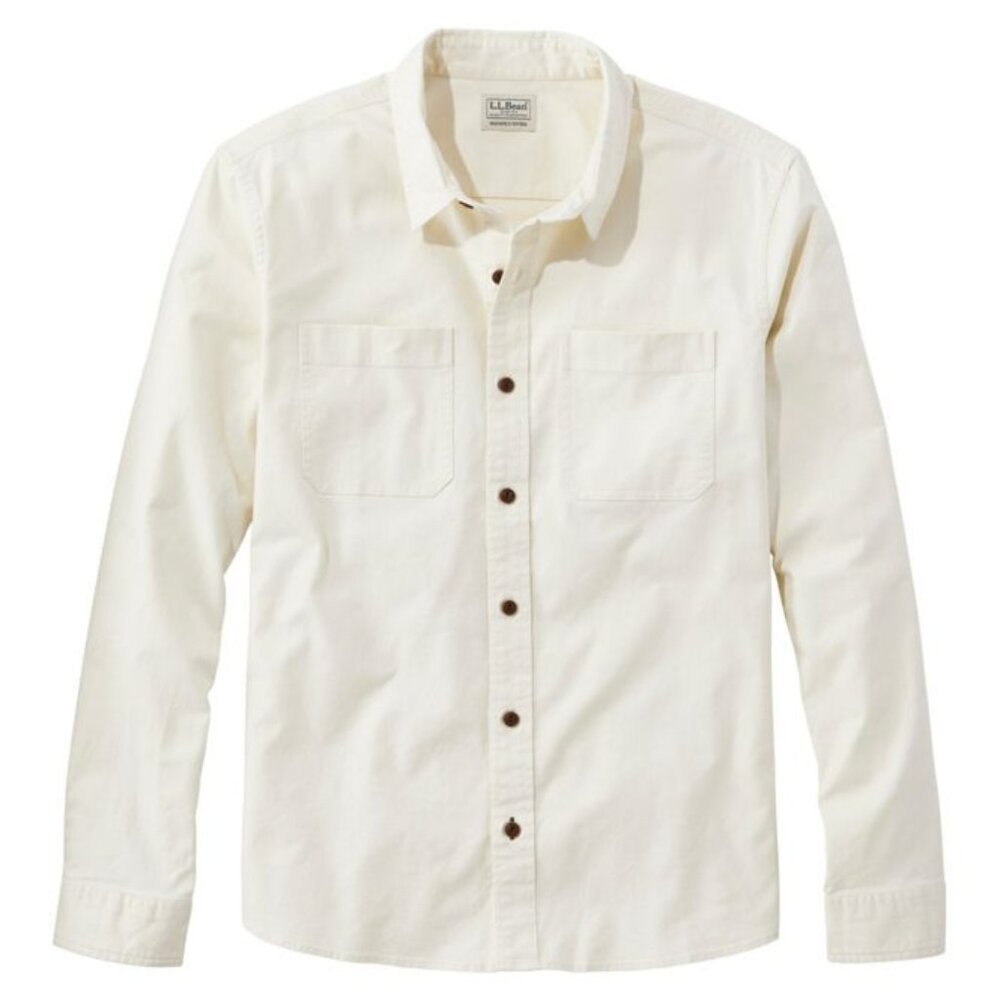 BeanFlex Twill Shirt Long Sleeve Slightly Fitted Men's Regular